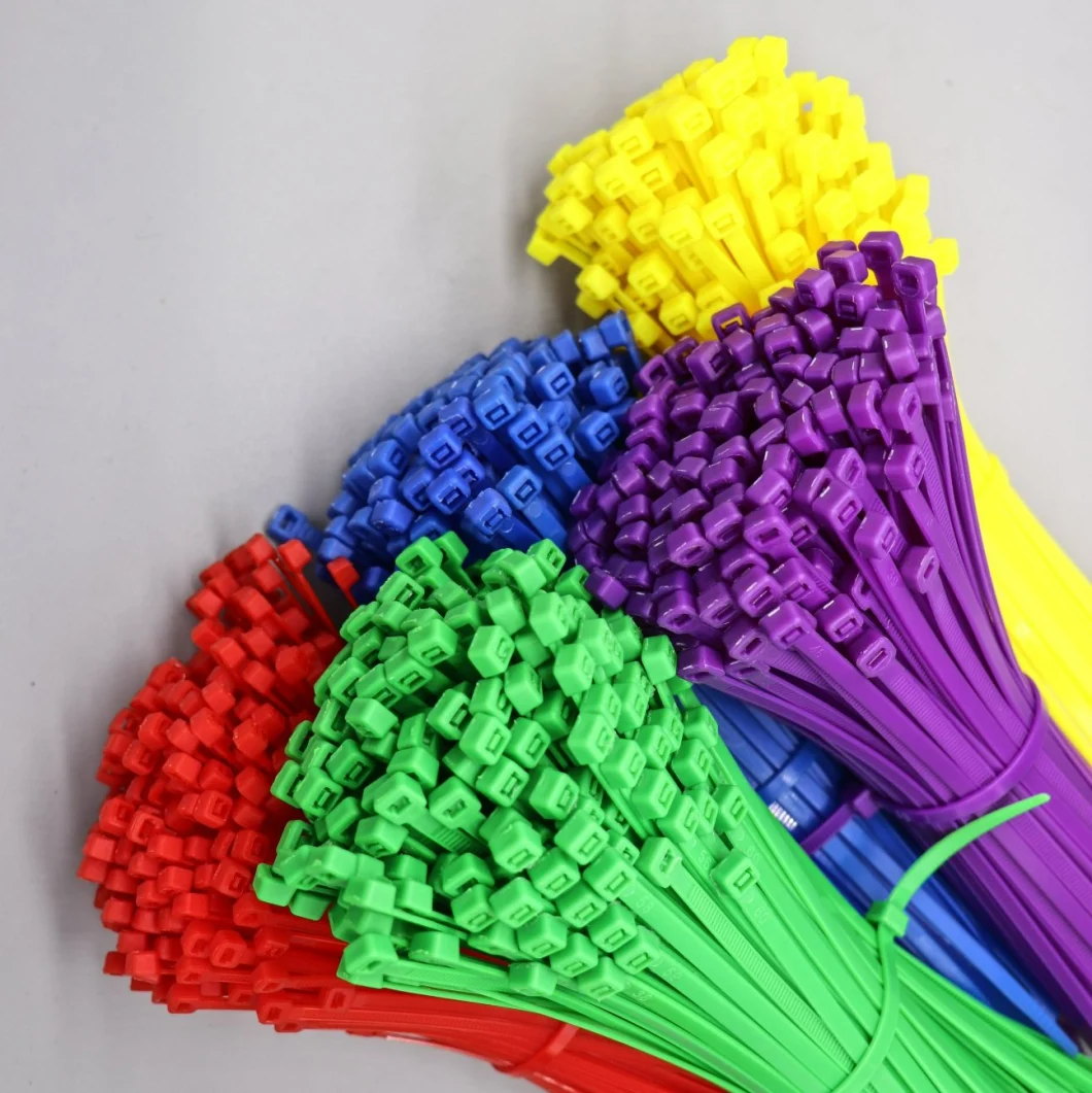 PA66 Colourful Plastic Tie Self-Locking Nylon Cable Ties